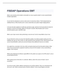 FISDAP Operations EMT exam 2022&sol;2023 with 100&percnt; correct answers