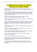 CHAMBERLAIN NR599 INFORMATICS MIDTERM QUESTIONS AND CORRECT ANSWERS
