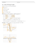 Rate of change graphs calculus 