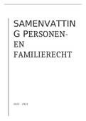 Samenvatting personen- en familierecht
