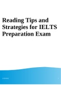 Reading Tips and Strategies for IELTS Preparation Exam