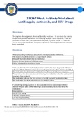 NR 567 Week 6 Study Worksheet; Antifungals, Antivirals, and HIV Drugs Course NR 567 (NR567) Institution Chamberlain College Of Nursing NR 567 Week 6 Study Worksheet; Antifungals, Antivirals, and HIV Drugs NR 567 Week 6 Study Worksheet; Antifungals, Antivi