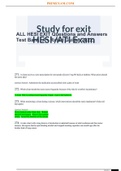 ALL HESI EXIT Questions and Answers Test Bank&semi; A&plus; Rated Guide &lpar;2022&rpar;