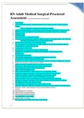 RN Adult Medical Surgical Proctored Assessment Proctored Assessment Study guide 