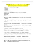 MNT1 Nutrition Assessment&colon; Foundation of the NCP&vert; 110 QUESTIONS&vert; WITH COMPLETE SOLUTIONS