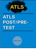 ATLS POSTPRE-TEST &lpar;CLINICAL MEDICINE&rpar; &lpar;2023 QUESTIONS AND ANSWERS UPDATE&rpar;