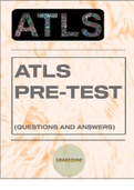 ATLS PRE TEST 2023 Guide Questions and answers 