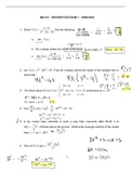 Calculus review for exam 3 