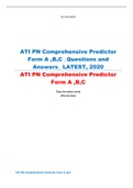 ATI PN Comprehensive Predictor Form A ,B,C
