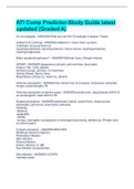  ATI Comp Predictor-Study Guide latest updated &lpar;Graded A&rpar;