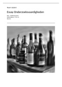 Essay alcoholverslaving met beoordelingsformulier 