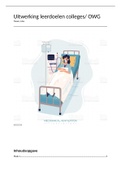 Uitwerkingen leerdoelen OWG&sol; Colleges