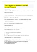 TNCC Notes for Written Exam&vert; All correct Answers