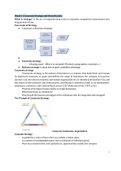 Corporate Strategy and Organisation Design Summary