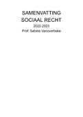 Samenvatting Sociaal Recht 2022-2023