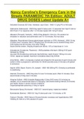 Nancy Caroline's Emergency Care in the  Streets PARAMEDIC 7th Edition&colon; ADULT  DRUG DOSES Latest Update A&plus;