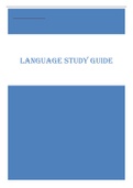LANGUAGE STUDY GUIDE