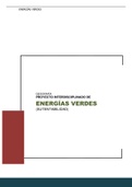 PROYECTO INTERDISCIPLINARIO DE ENERGÍAS VERDES (SUSTENTABILIDAD)- GEOGRAFÍA