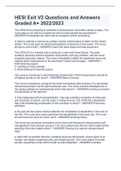HESI Exit V2 Questions and Answers Graded A&plus; 2022&sol;2023