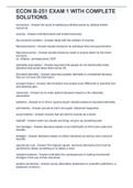 ECON B-251 EXAM 1 WITH COMPLETE SOLUTIONS&period;