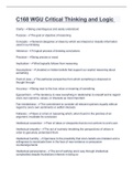 C168 WGU Critical Thinking and Logic&period;
