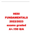 HESI Fundamentals Exam Version 1 (V1,2) (2022/2023) (All 75 Q&A) (100% Verified Q&A) Graded A++