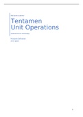 Samenvatting Unit Operations VM2413 - theorie