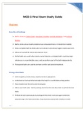 NURSING NUR2356 MCD-1 FINAL Study Guide &lpar;1&rpar;
