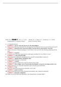 BUSI 530 Exam 1- Question and Answers (Chapter 1,2, 3 and 4)