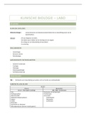 samenvatting klinische biologie &lpar;labo&rpar;