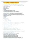 NEW EXIT HESI EXAM 2022&sol;2023 COMPLETE SOLUTION&period; QUESTIONS AND ANSWERS