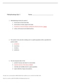 NR 283&sol;NR 283 Pathophysiology Quiz 1&lbrack;Chamberlain College of Nursing&rsqb; Questions&sol;Answers&lowbar; Spring 2023&period;