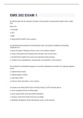 EMS 202 EXAM 1 2022&sol;2023 with 100&percnt; correct answers