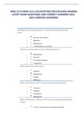 WGU C213&sol;WGU C213 ACCOUNTING FOR DECISION MAKERS LATEST EXAM QUESTIONS AND CORRECT ANSWERS 2022-2024 &lpar;VERIFIED ANSWERS&rpar;