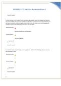 NUR1172 Nutrition Study Guide  and exams &lpar;Exam 1&comma;2&3&rpar; best solution
