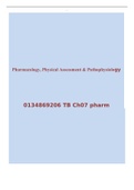 Pharmacology, Physical Assessment & Pathophysiology  II