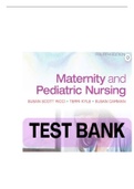 Test Bank Maternity and Pediatric Nursing   By Susan Ricci,  Theresa Kyle,  and Susan Carman