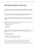 NYS Notary Public License law exam 2022&sol;2023 with 100 &percnt; correct answers