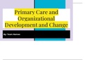 HCA 455 Topic 6 CLC Assignment, Primary Care Provider Application, Organizational Development and Change