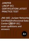 Juniper Networks Certified Professional Data Center (JNCIP-DC) exam questions (valid exam questions with answers)