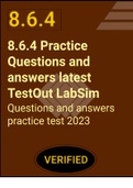 (Latest Guide|) 8.6.4 Practice Questions with answers latest |2023 UPDATE| 