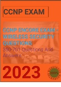 CCNP ENCOR – SECURITY EXAM QUESTIONS AND ANSWERS. | 2023| Latest|