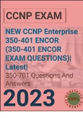 CCNP Enterprise 350-401 ENCOR Exam Question (Latest solution pack)
