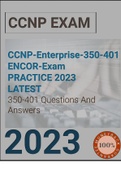CCNP-Enterprise-350-401-ENCOR-Exam Practice 2023 latest. Questions and answers|
