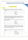 NURSING 2058 NUTRITION EXAM 2 GRADED A