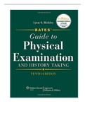 BATES’ GUIDE TO PHYSICAL EXAMINATION AND HISTORY TAKING 13TH EDITION BICKLEY TEST BANK HARDING CHAPTER 1-20 COMPLETE SOLUTIONS WITH RATIONALE