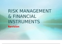 RISK MANAGEMENT & FINANCIAL INSTRUMENTS 