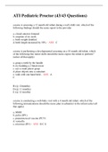 ATI Pediatric Proctor &lpar;43&sol;43 Questions&rpar; LATEST update 