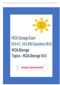 HCIA storage V4.5 H13 611 Actual Exam 