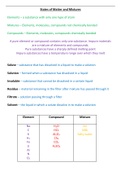 Edexcel GCSE Chemistry Notes complete set (Grade 9 Achieved)